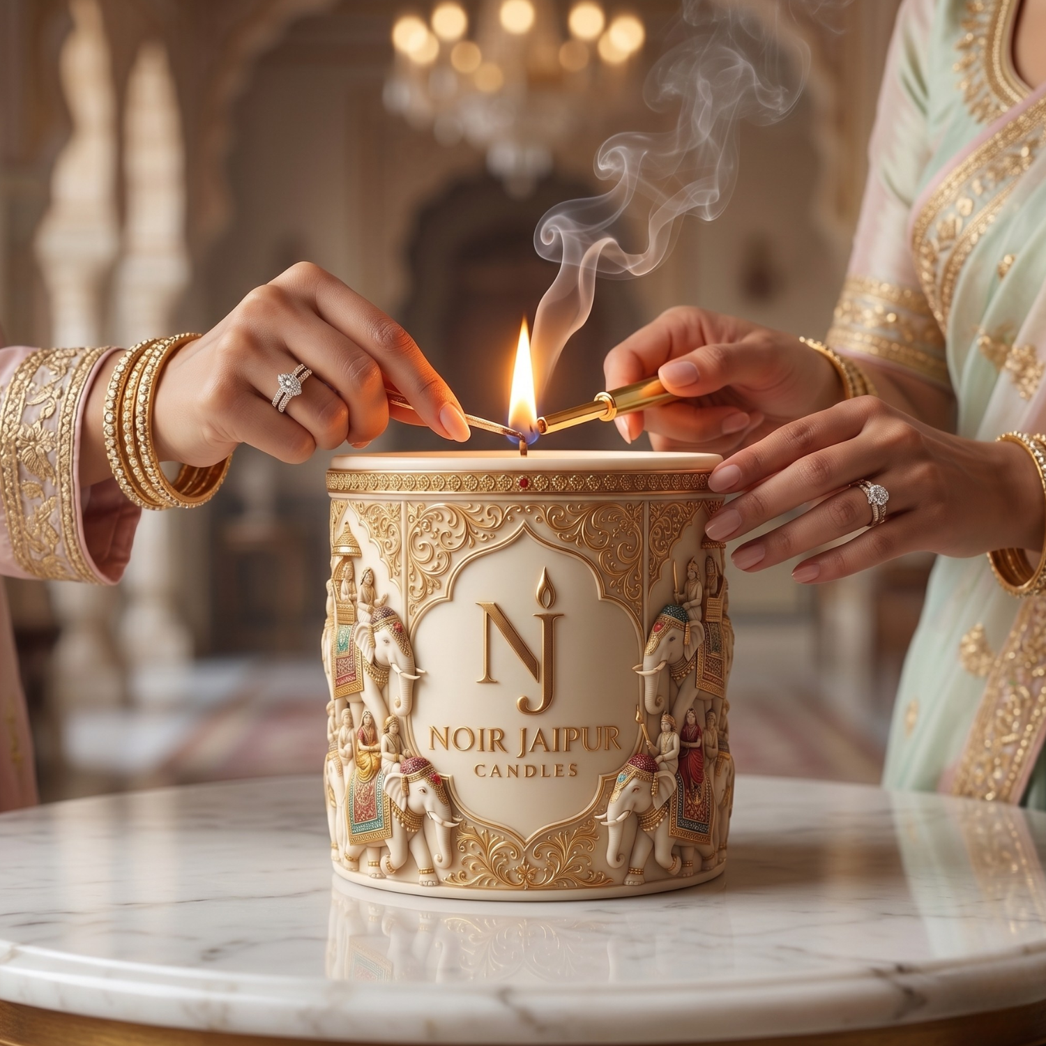 Pink City Jasmine candle