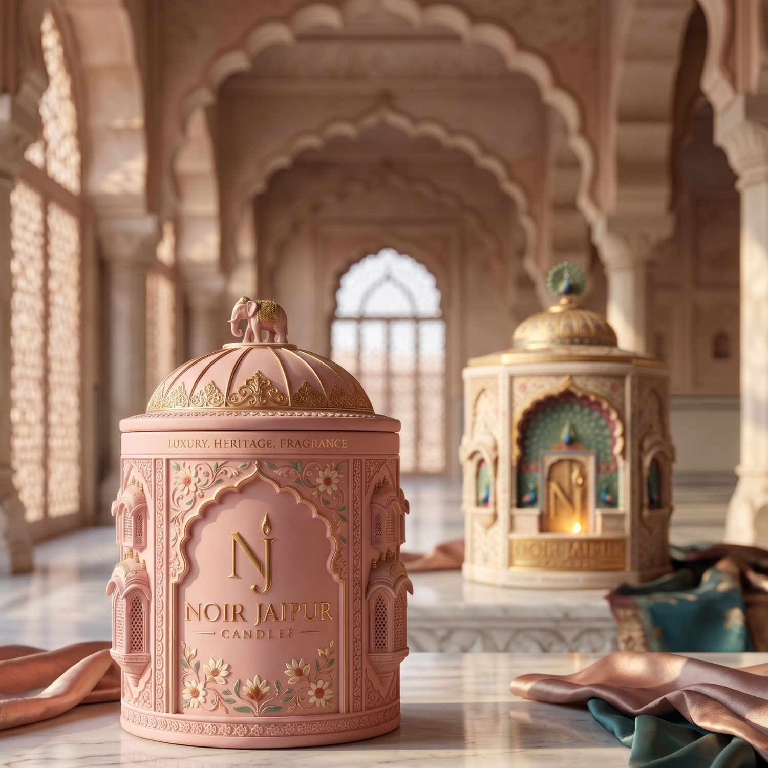 Monsoon Palace Rose candle